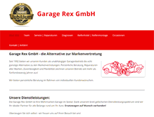 Tablet Screenshot of garagerex.ch